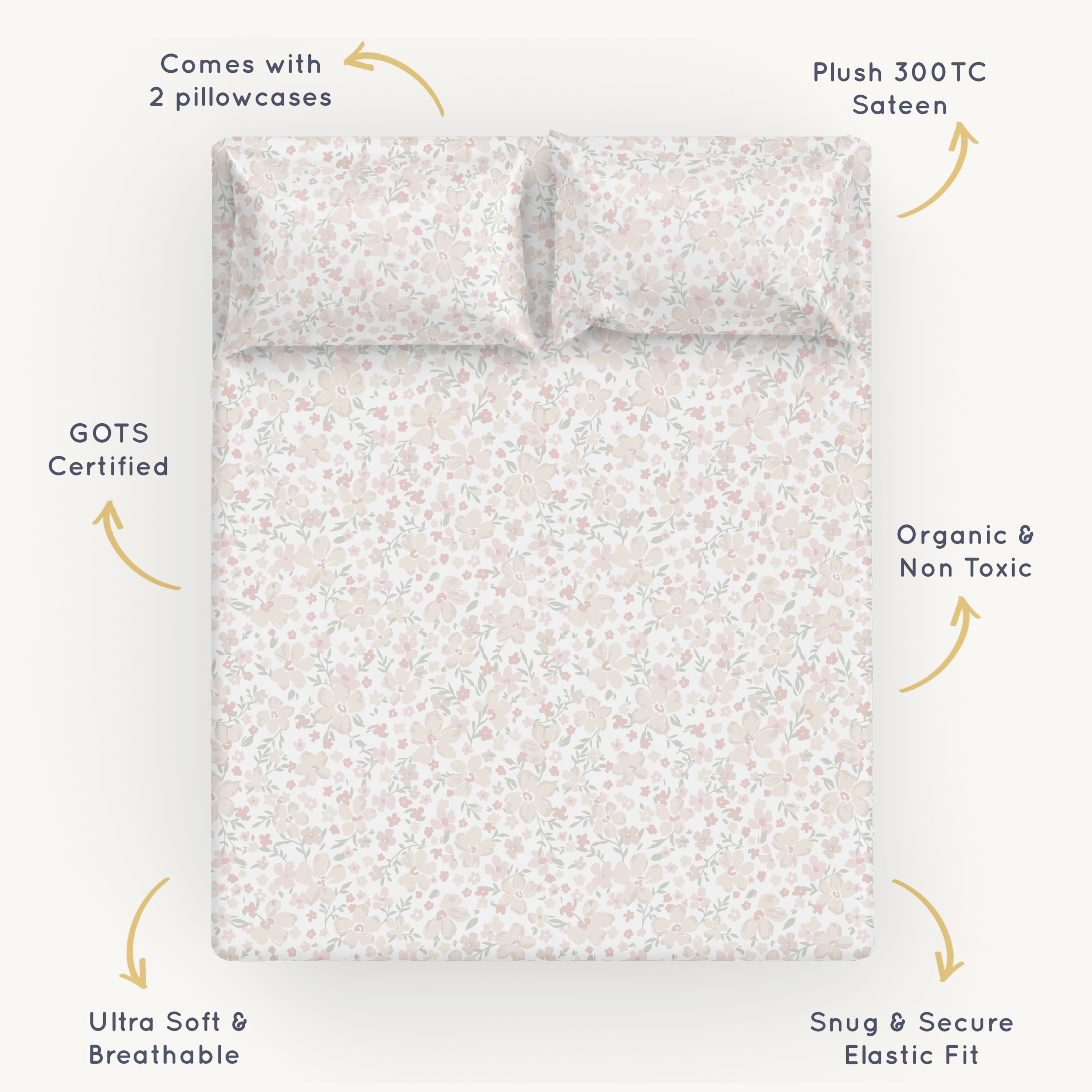 Organic Cotton Sheet Set - Blossom