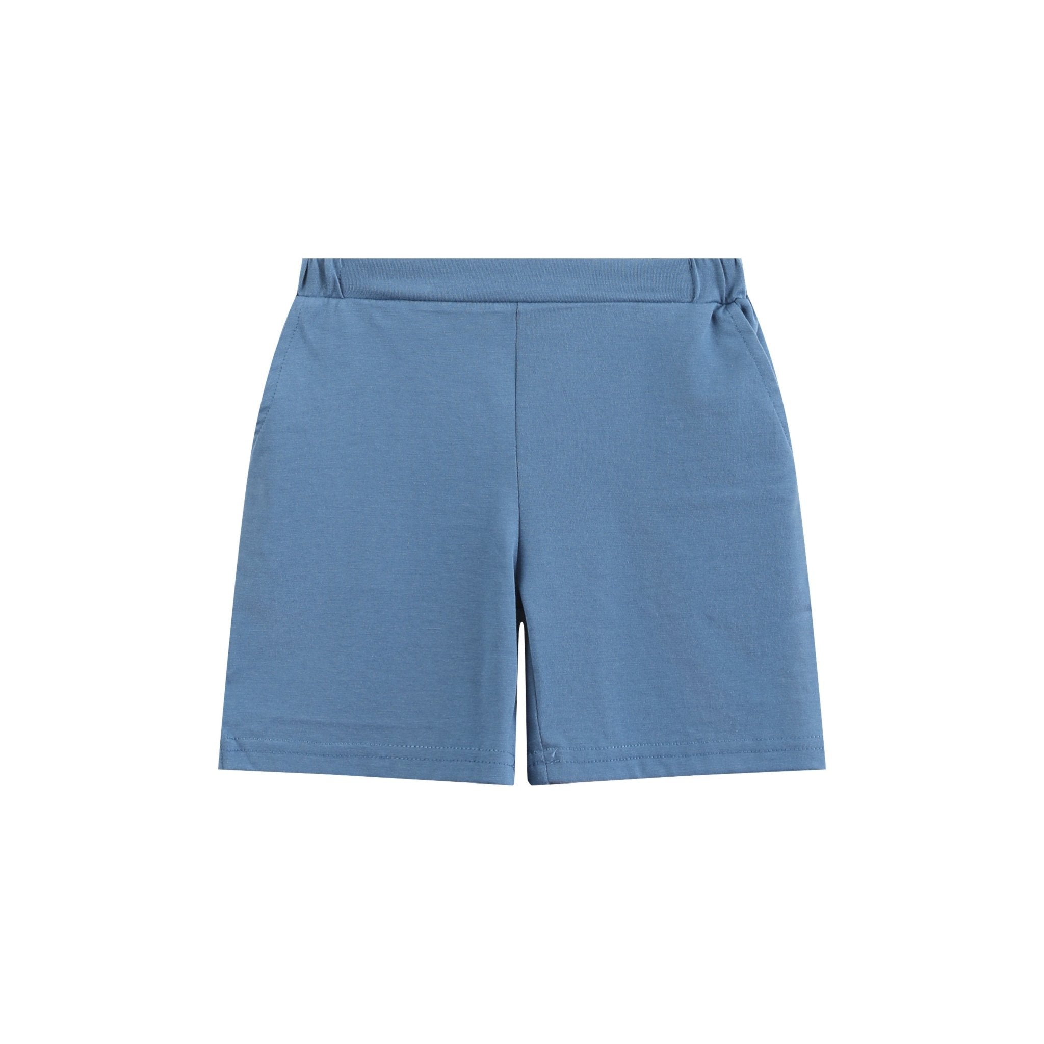 Blue Abc School Shirt And Shorts Set