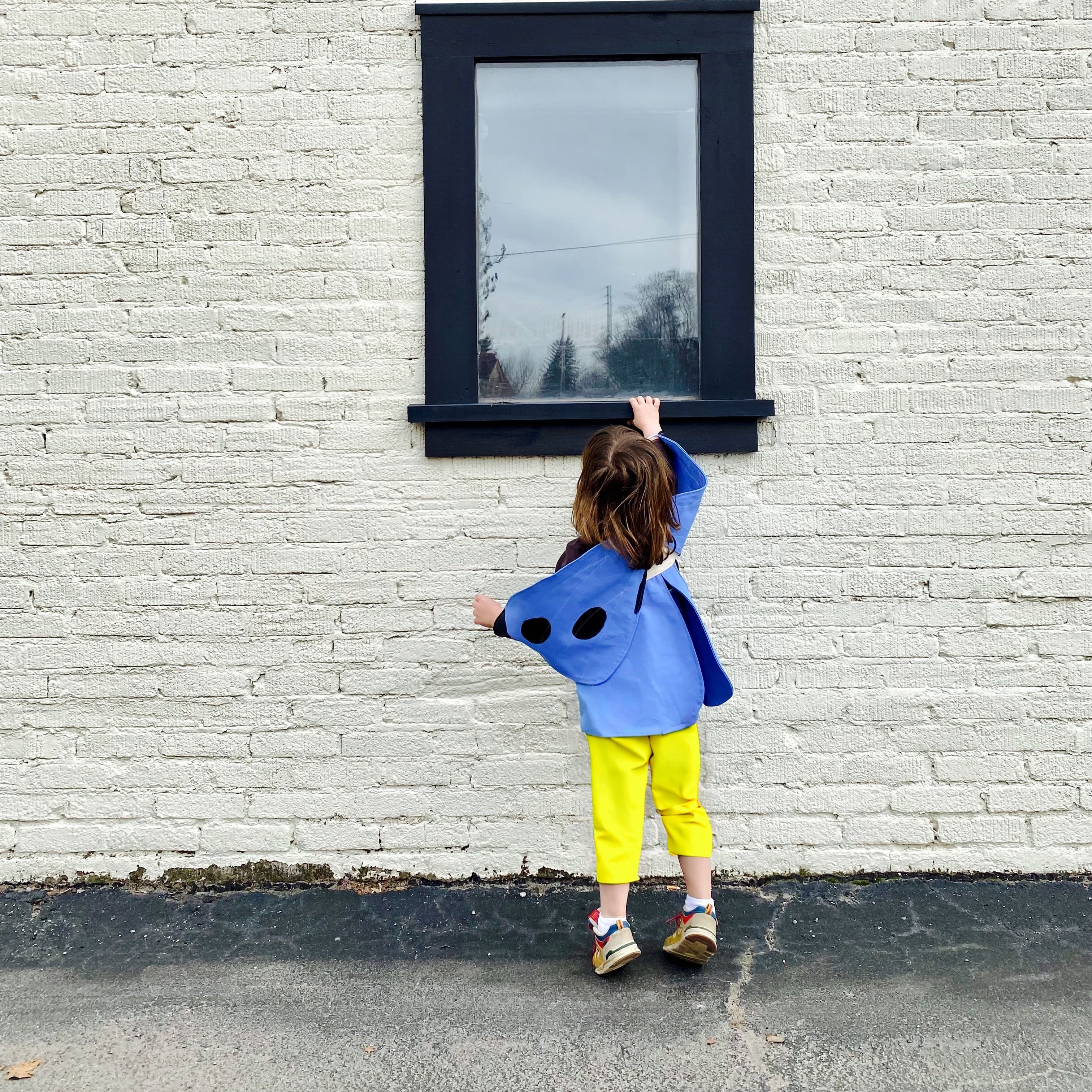 Spotted Blue Butterfly Wings Costume