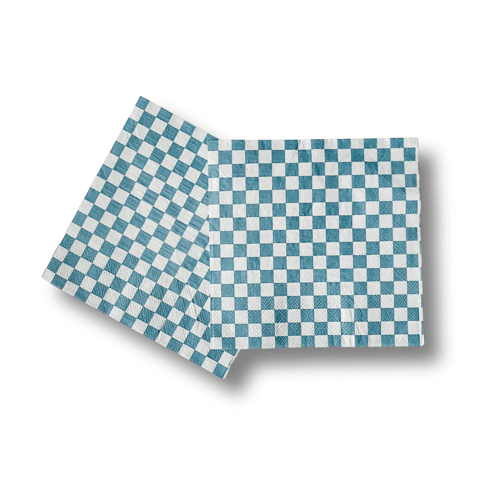 Blue Check Large Napkin (set Of 16)