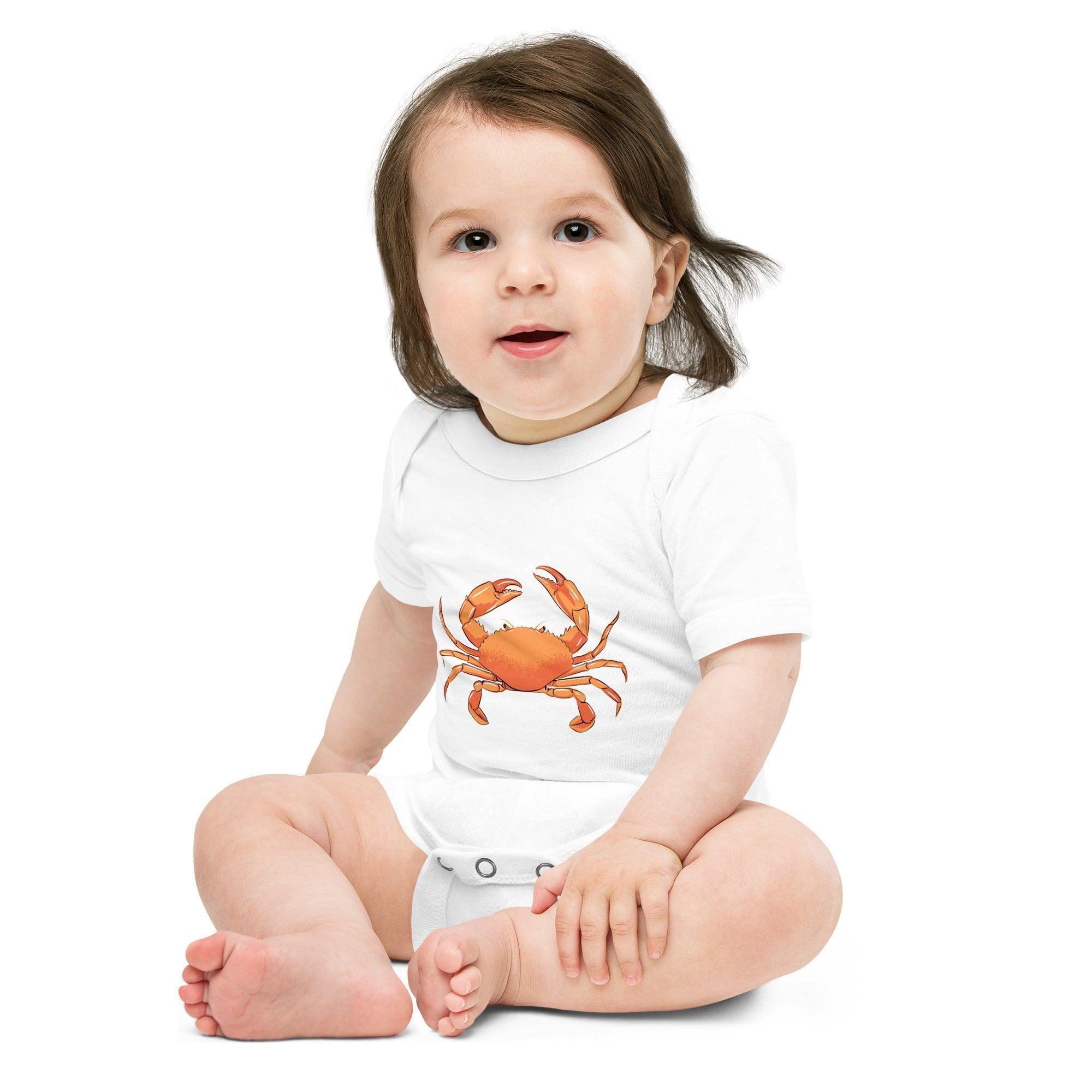 Crab Baby Short Sleeve One Piece