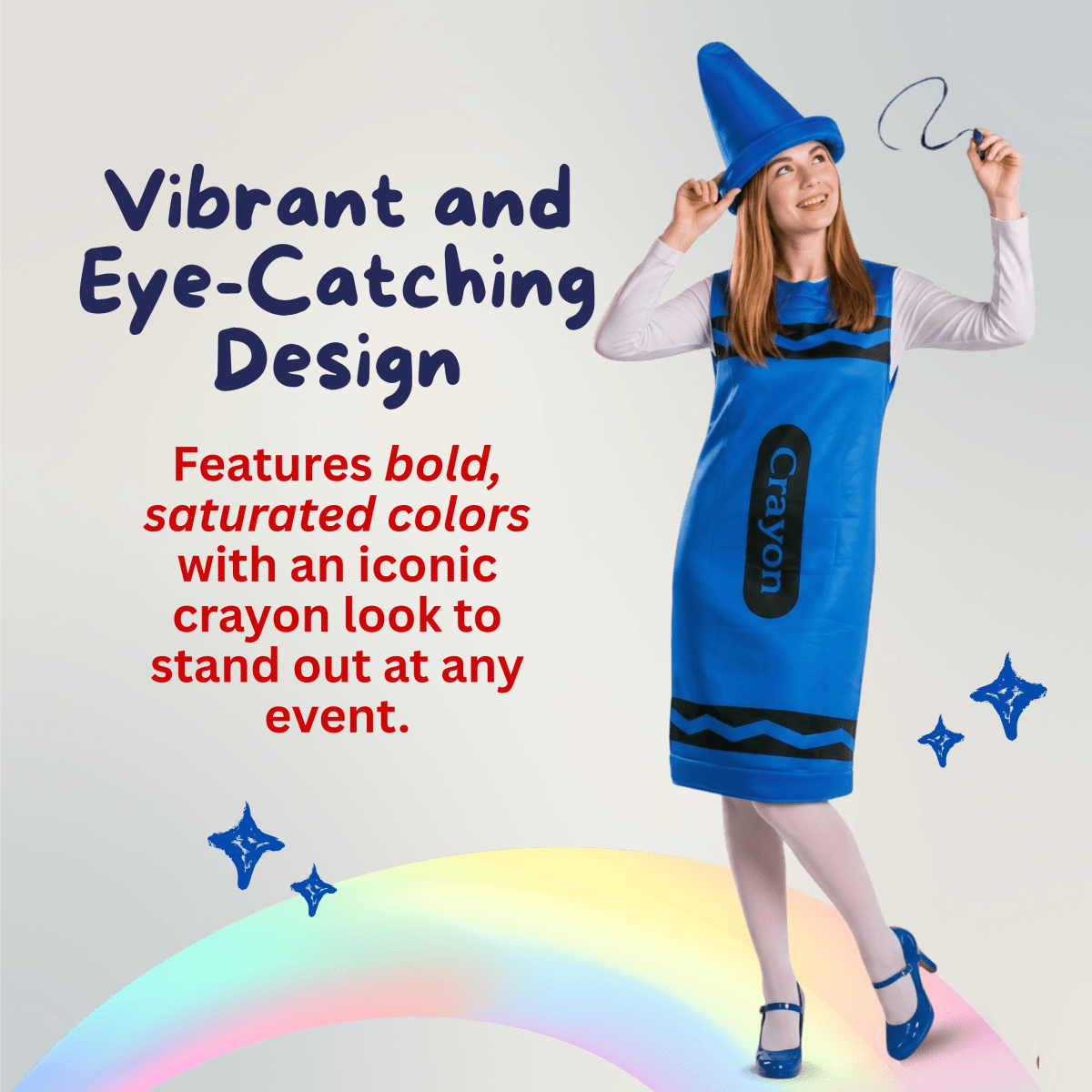 Blue Crayon Costume - Kids