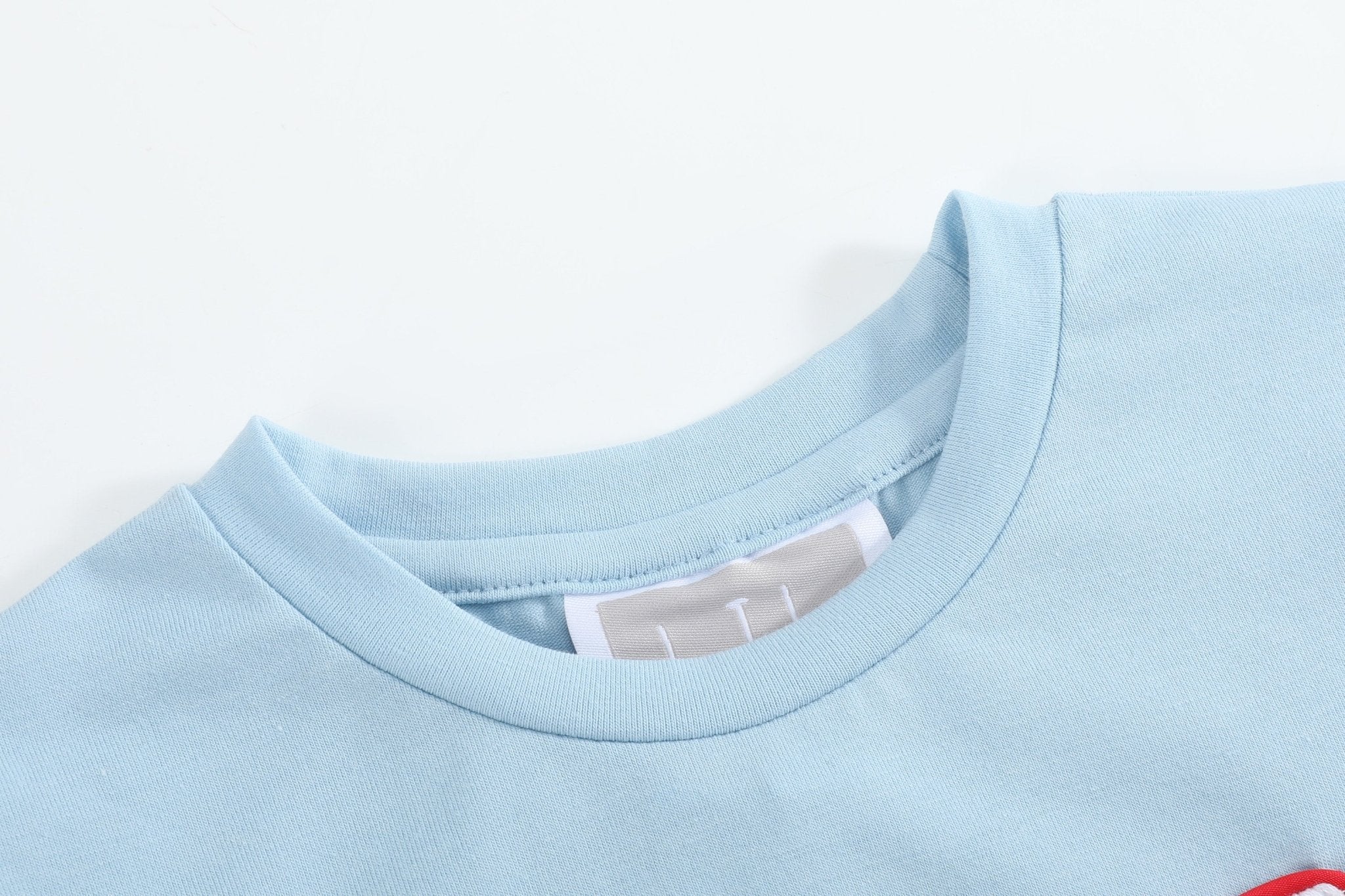 Blue Smocked Abc School Shirt And Shorts Set