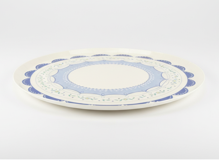 Blue Coquette Dessert Plates 8"(set Of 8)