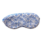 Silk Blue Bonnet Eye Mask | Luxury Floral Sleep Mask For Deep Rest & Skin Care