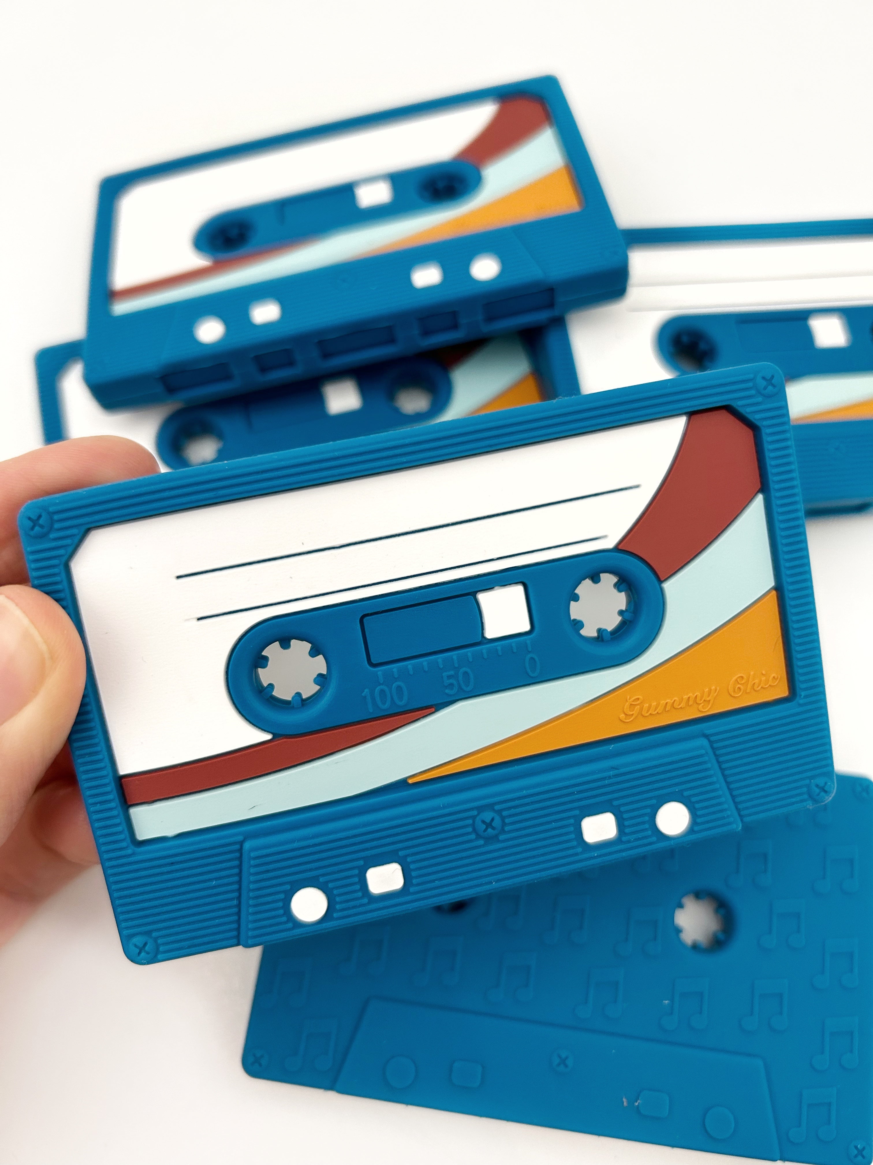 Monochromatic Swaddle Blanket, Baby Blanket Mix Tape Cassette