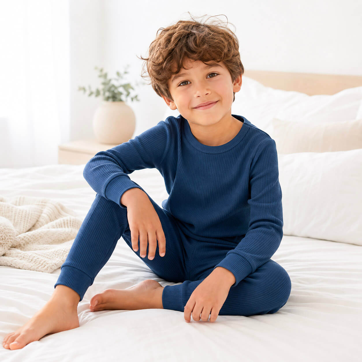 Organic Long-sleeve Pajama Set
