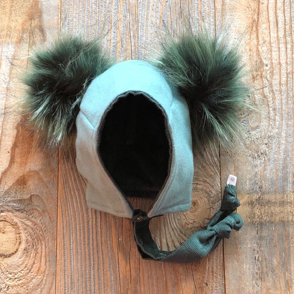 Brimless Bonnet In Blue Spruce (add Ears Or Poms)