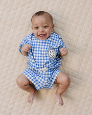 Shorts Set | Blue Gingham