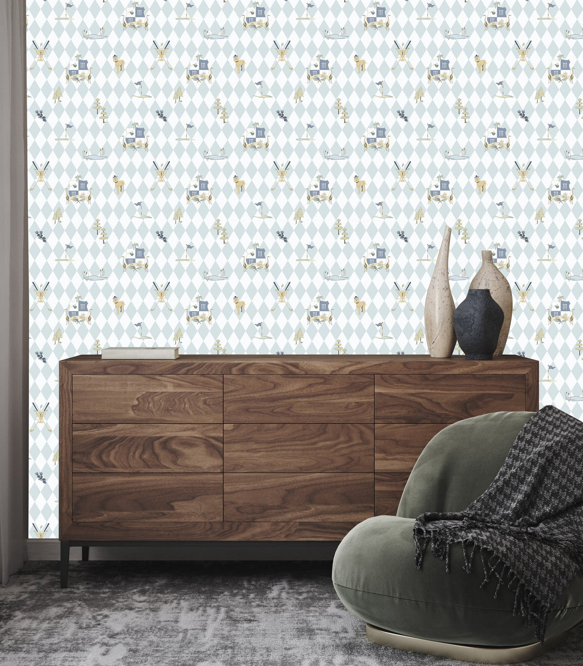 Alfred Wallpaper By Linen And Paper Design