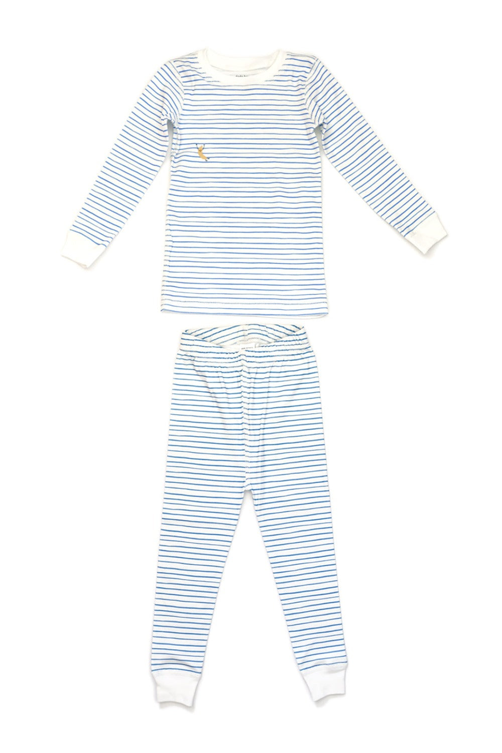 Blue Stripe Organic Pima Cotton Pajama Set