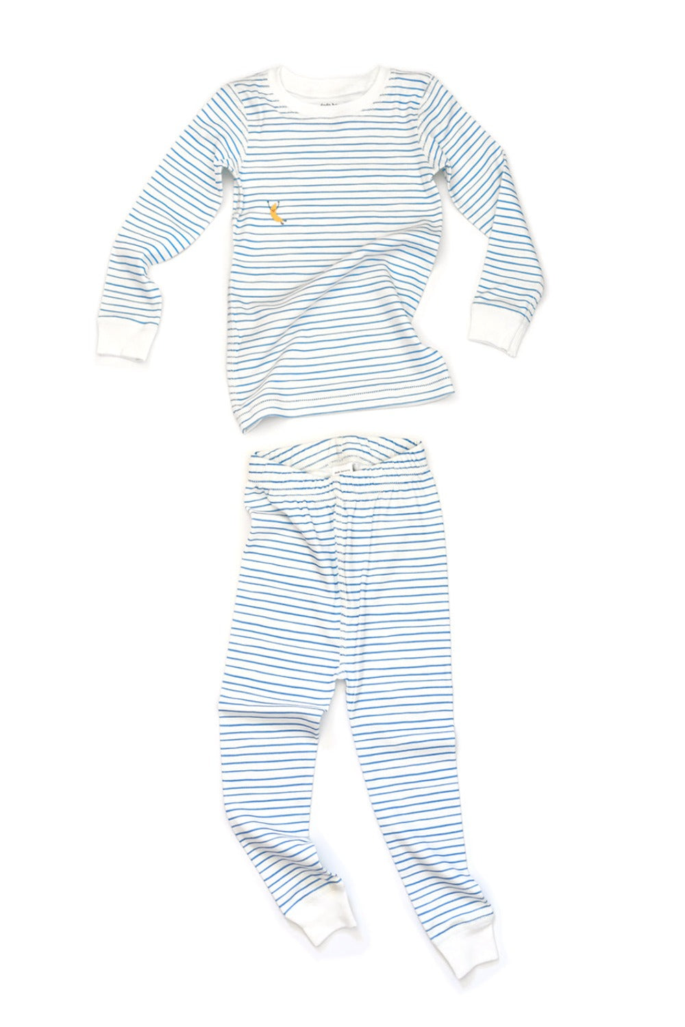 Blue Stripe Organic Pima Cotton Pajama Set