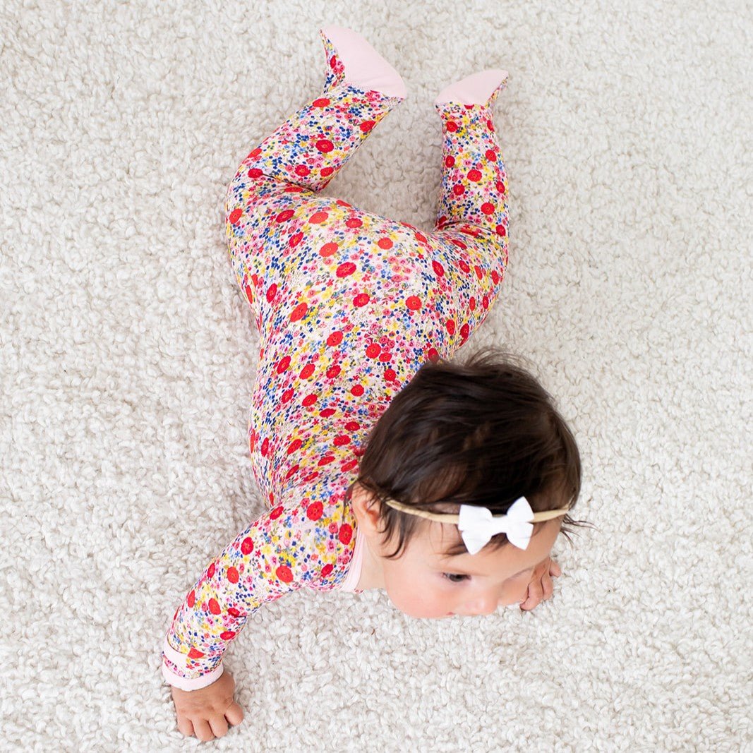 Blush Bloom Footie