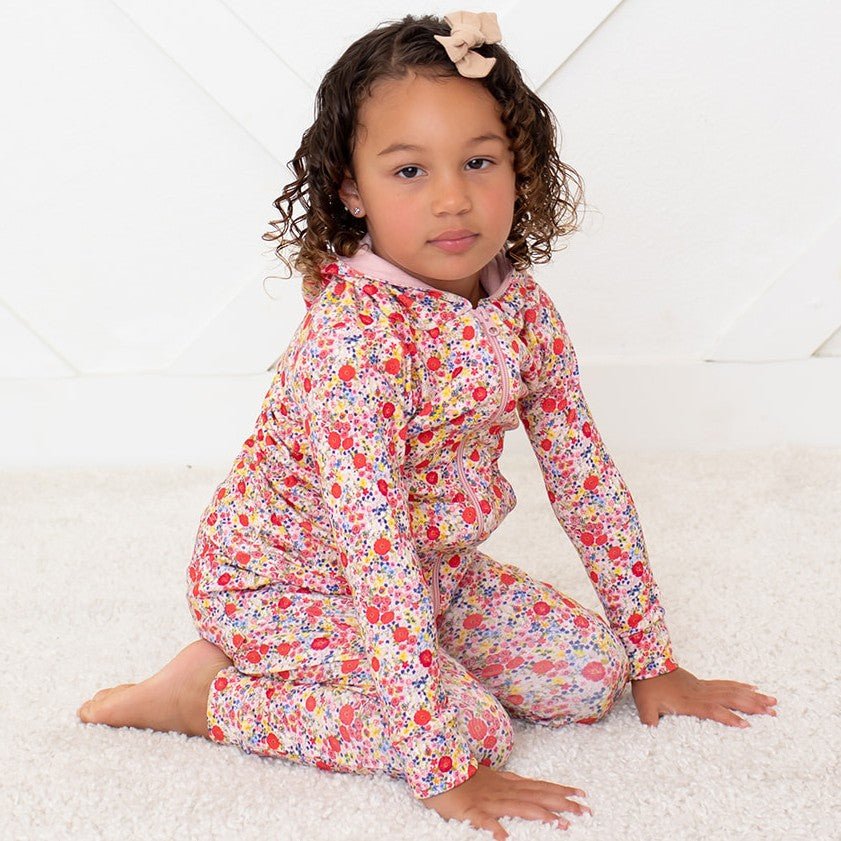 Blush Bloom Zipper Hoodie