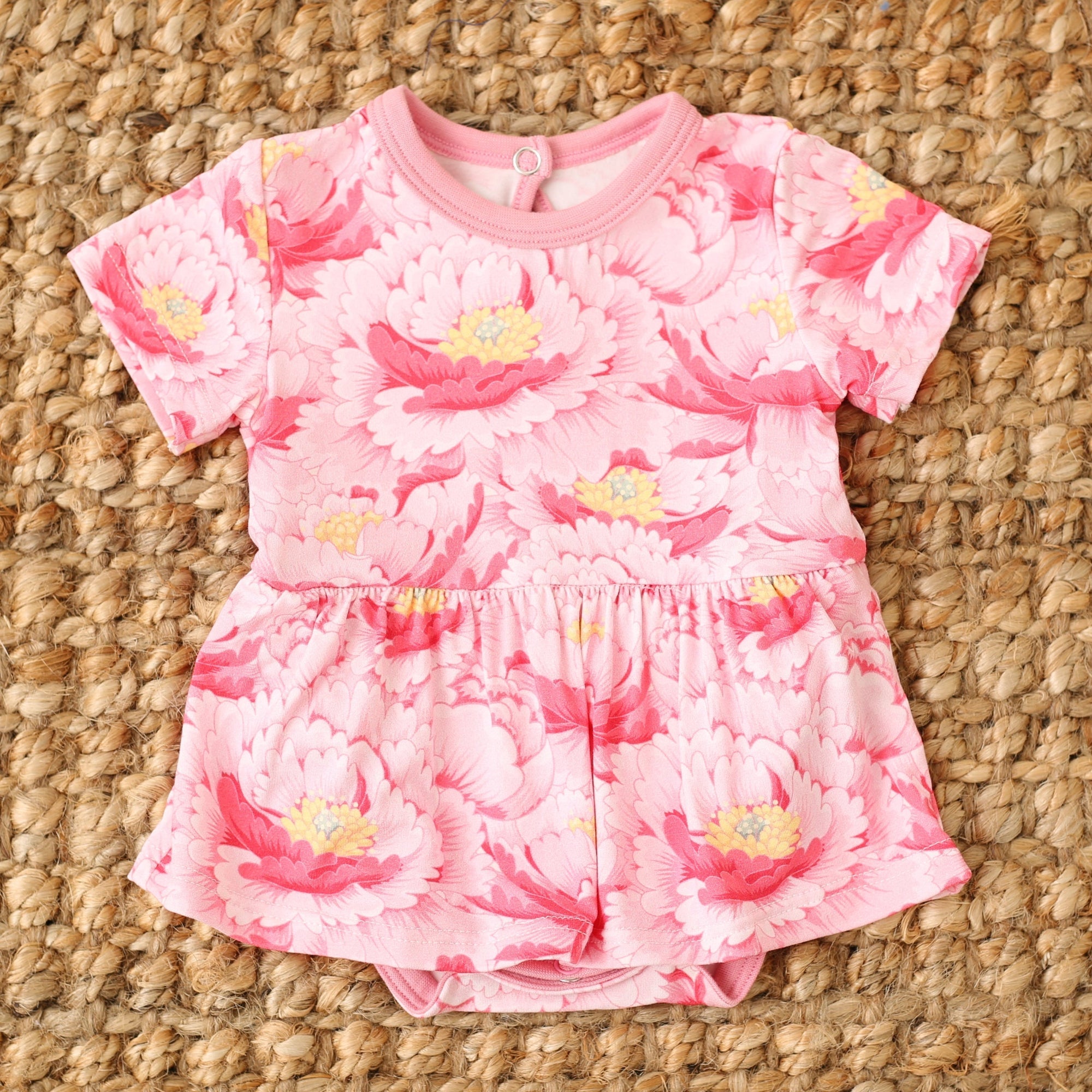 Blush Dreams Floral Bodysuit Dress