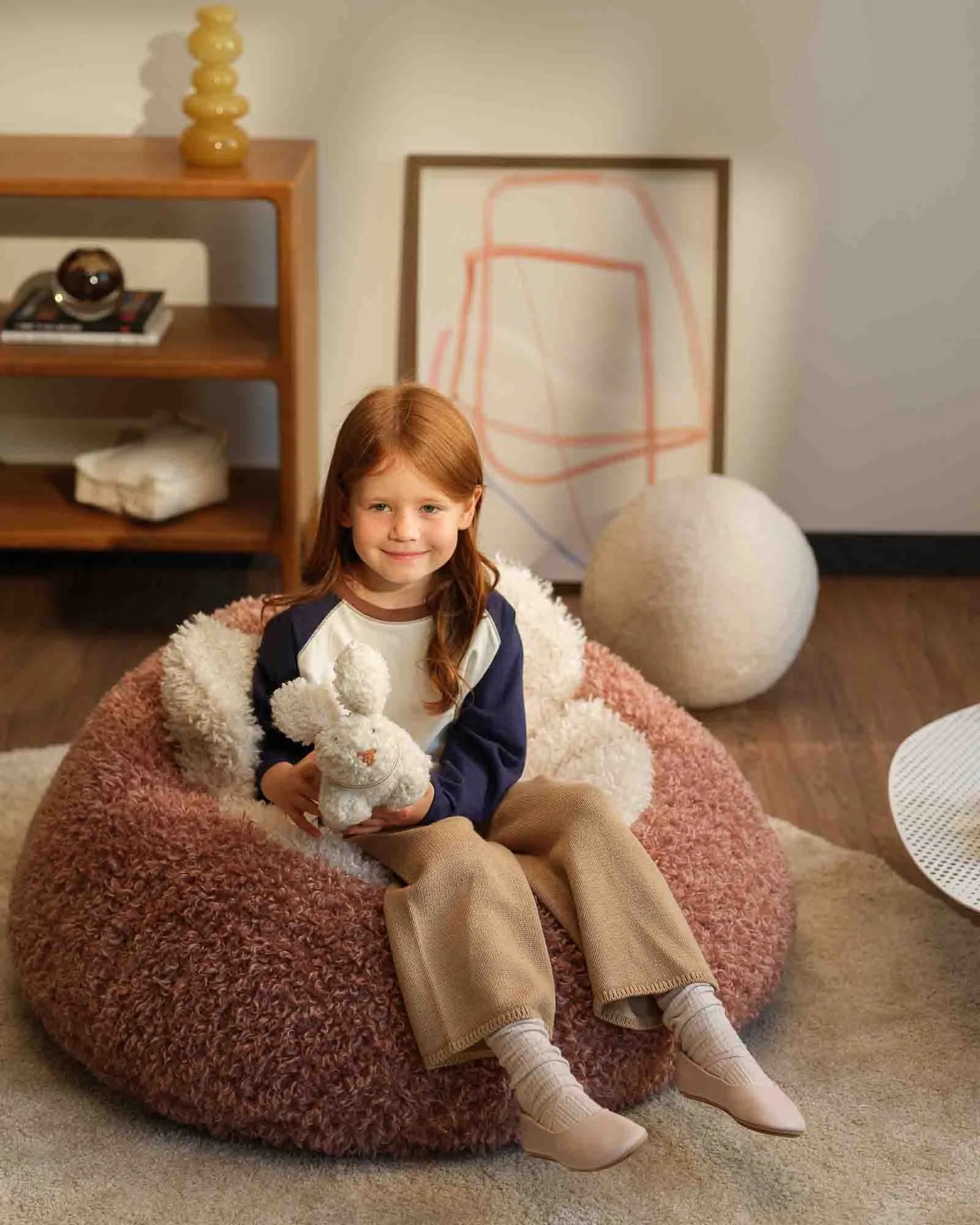 Blush Yeti Beanbag