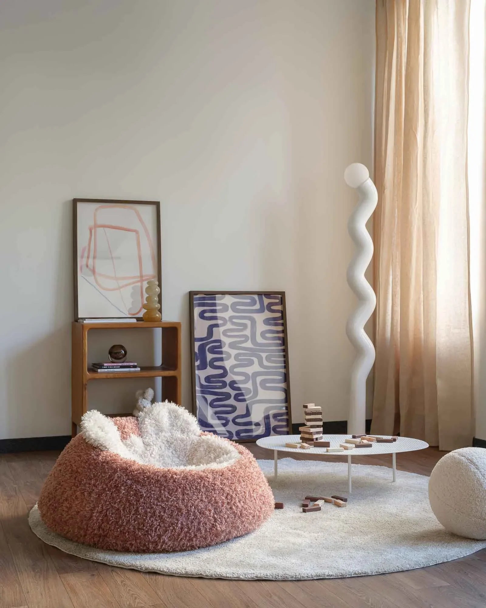 Blush Yeti Beanbag