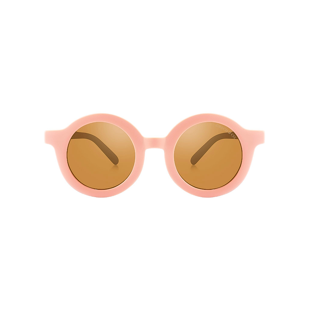 Original Round Sustainable Sunglasses | Bio-based  Bendable Polarized | Blush Bloom
