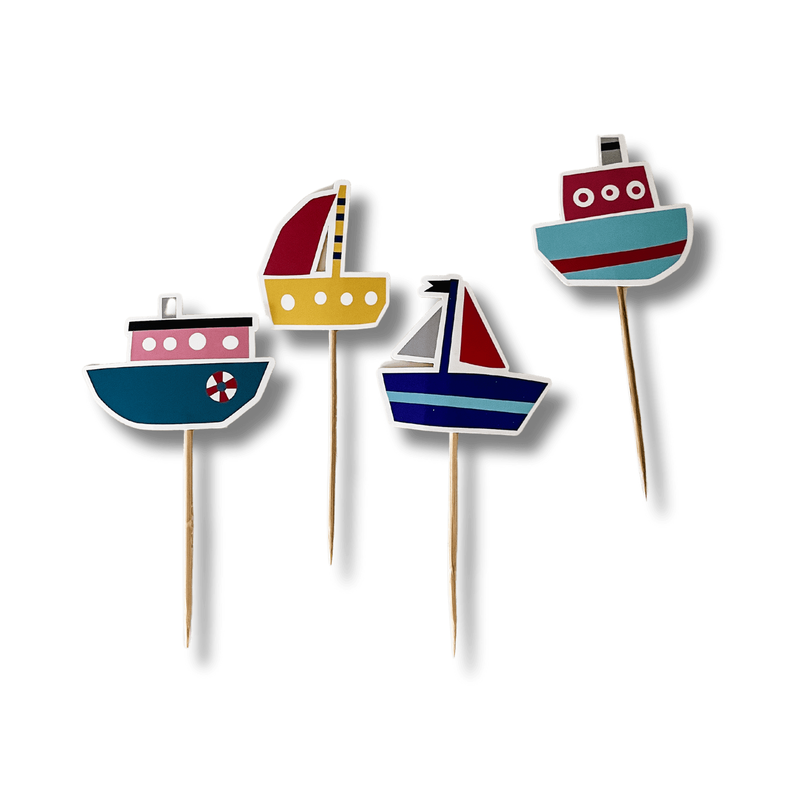 Boat Cupcake Toppers  (8 Per Set)