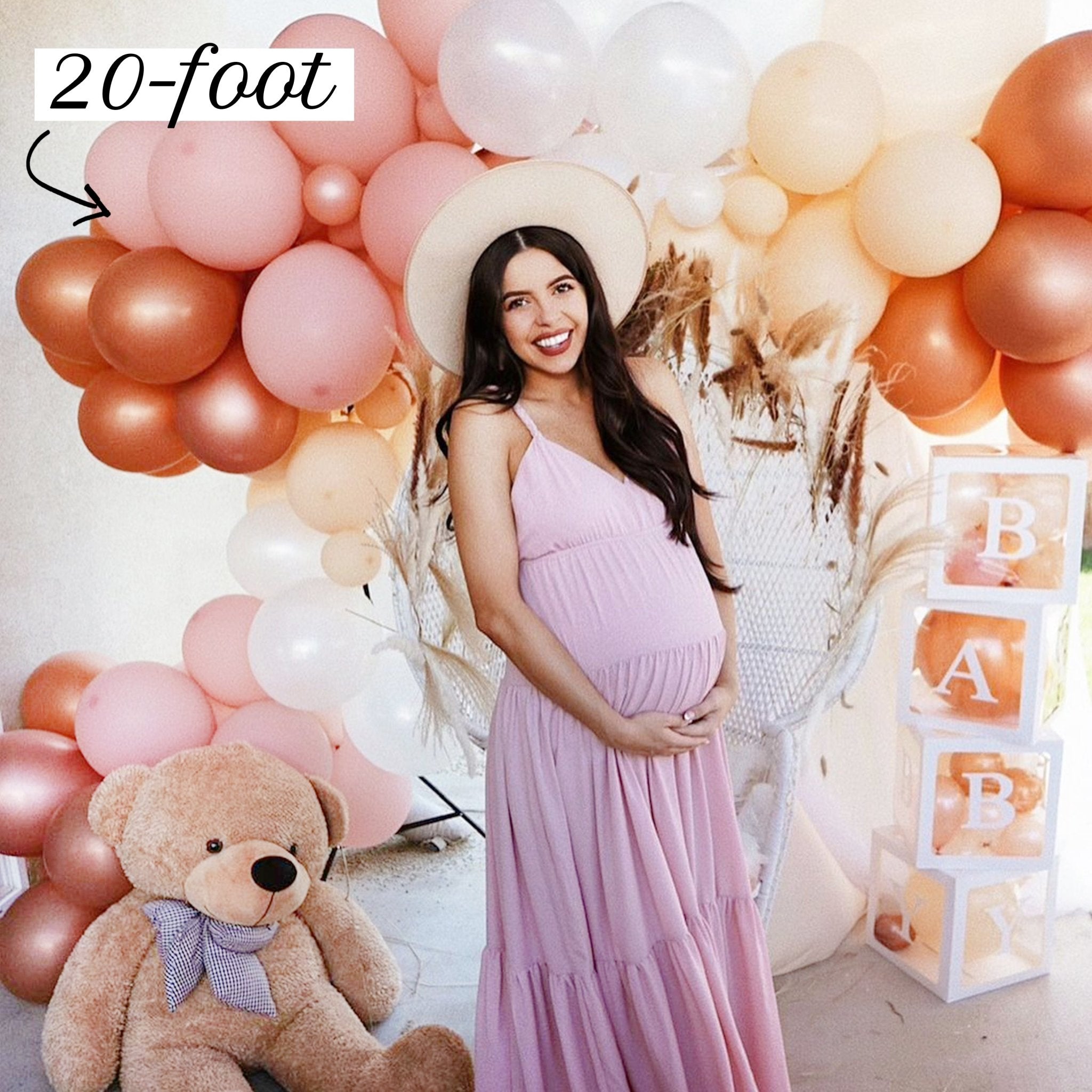 Chrome Rose Balloon Garland Kit