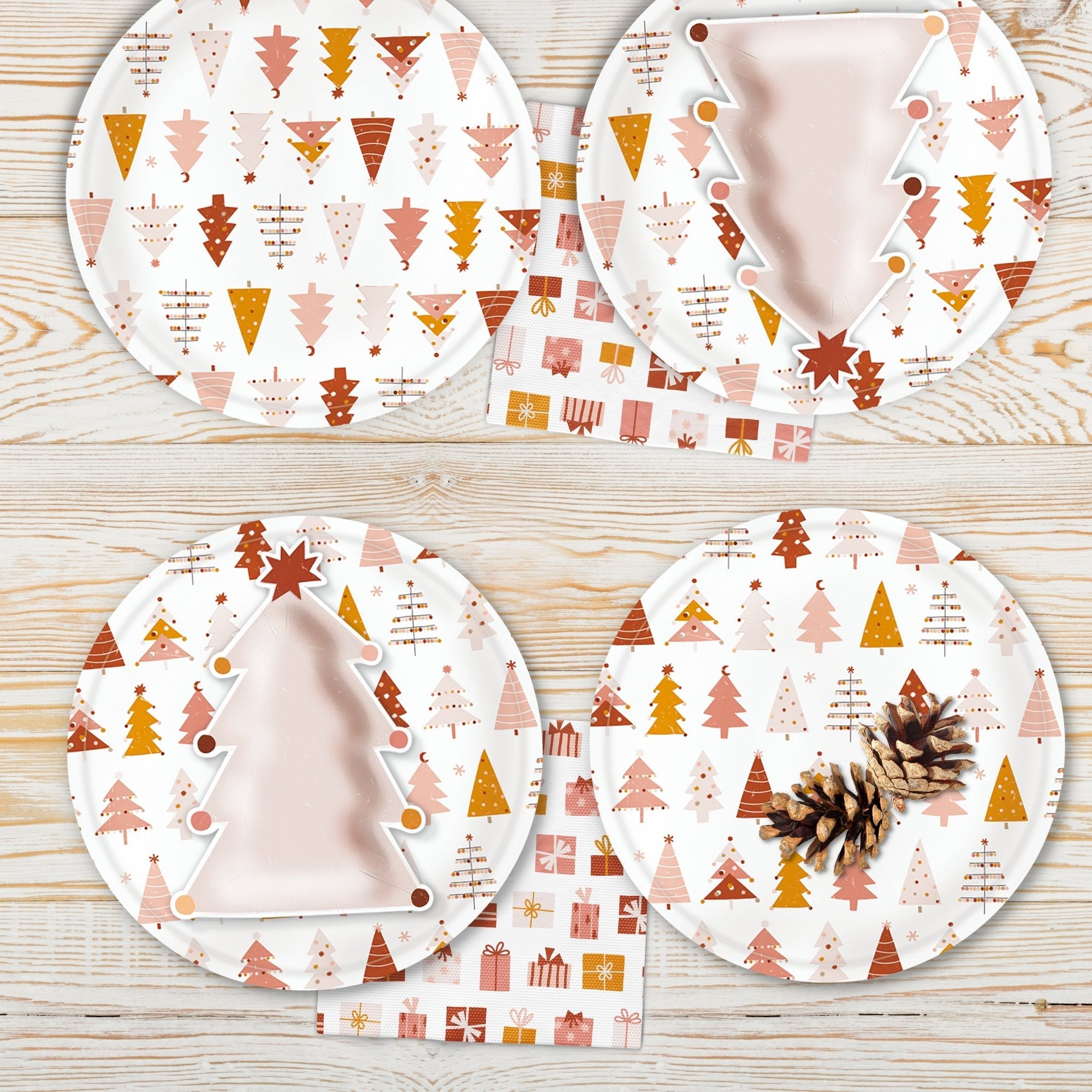 Boho Christmas Present Icon Napkins - Thumbnail 5