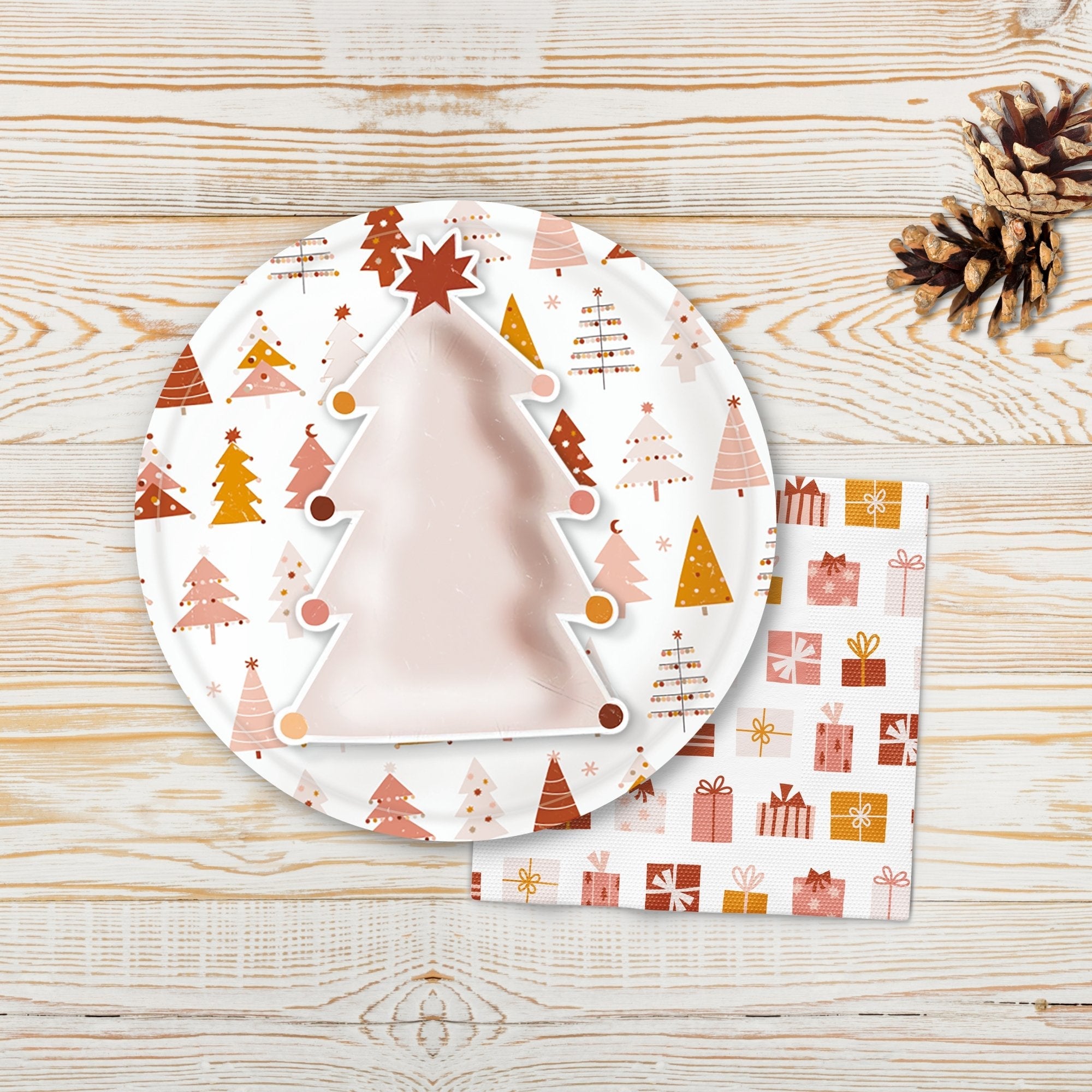 Boho Christmas Present Icon Napkins - Thumbnail 4
