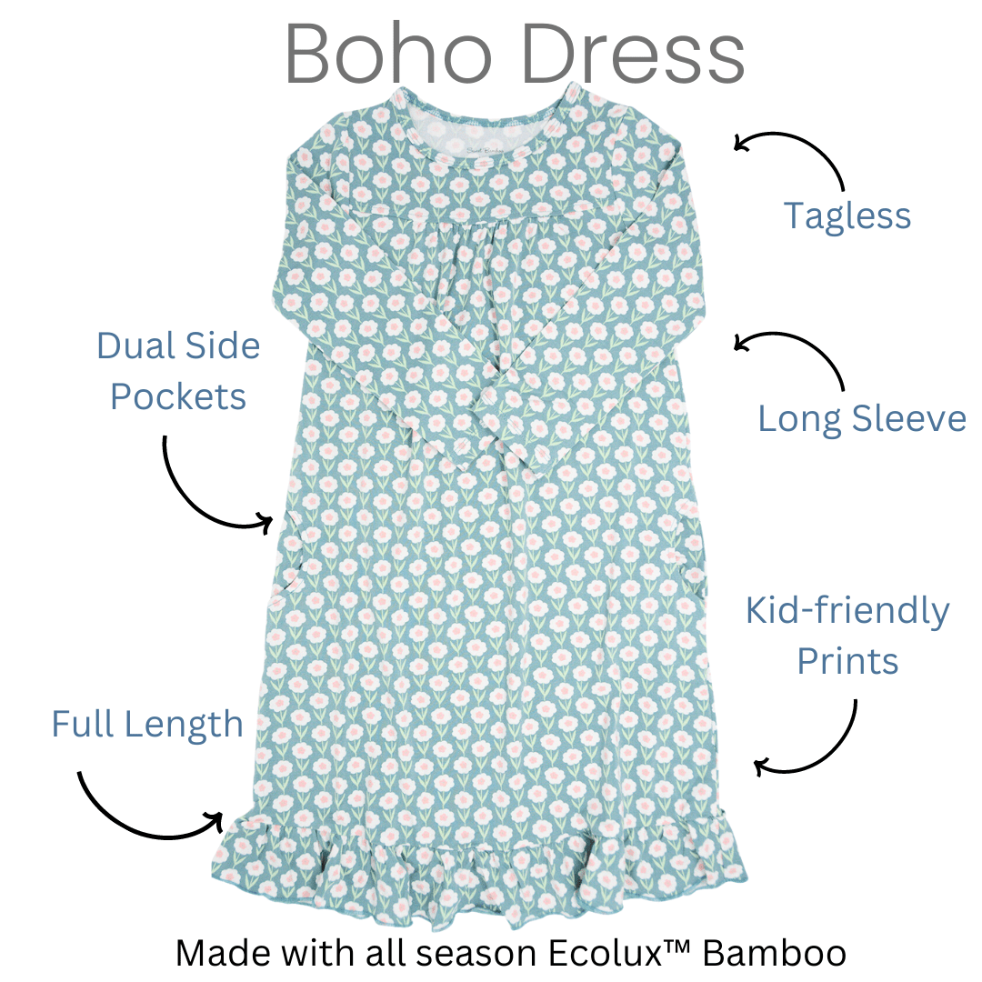 Boho Dress - Butterfly Floral