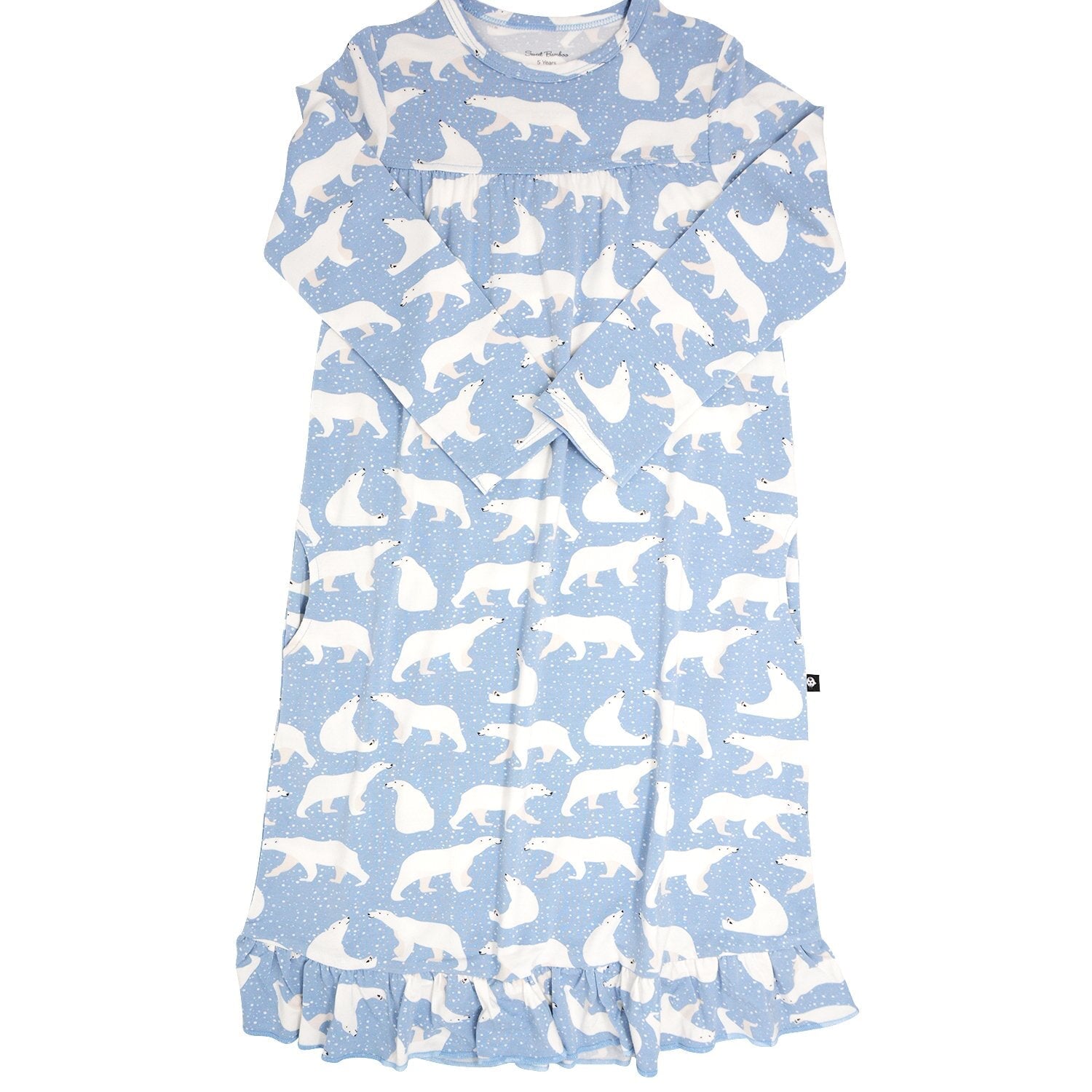 Boho Dress - Polar Bear Blue