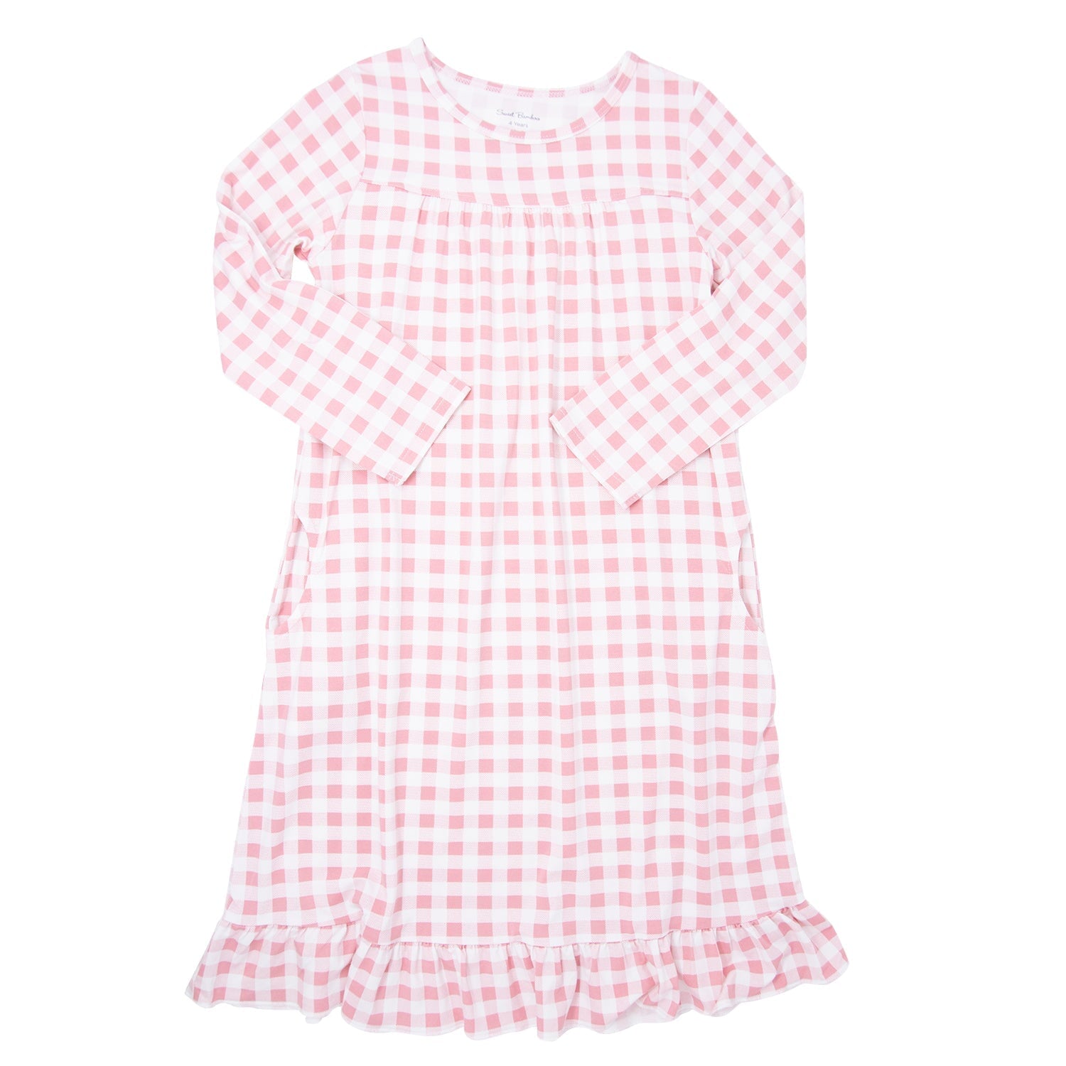 Boho Dress - Pink Gingham