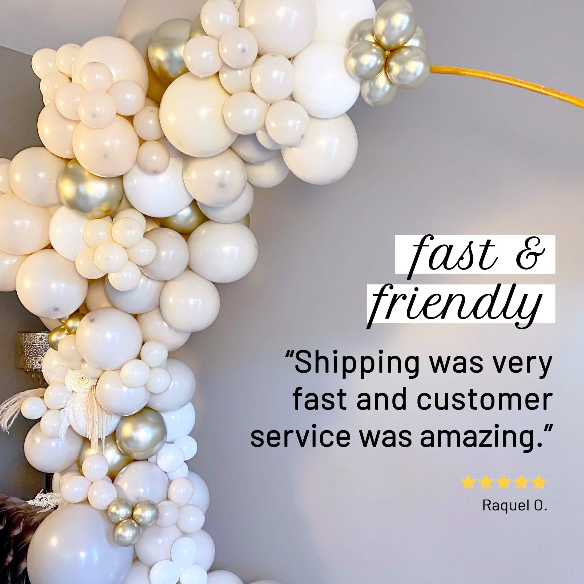 Neutral Boho Balloon Garland Kit – Linen, Gray, Gold, White