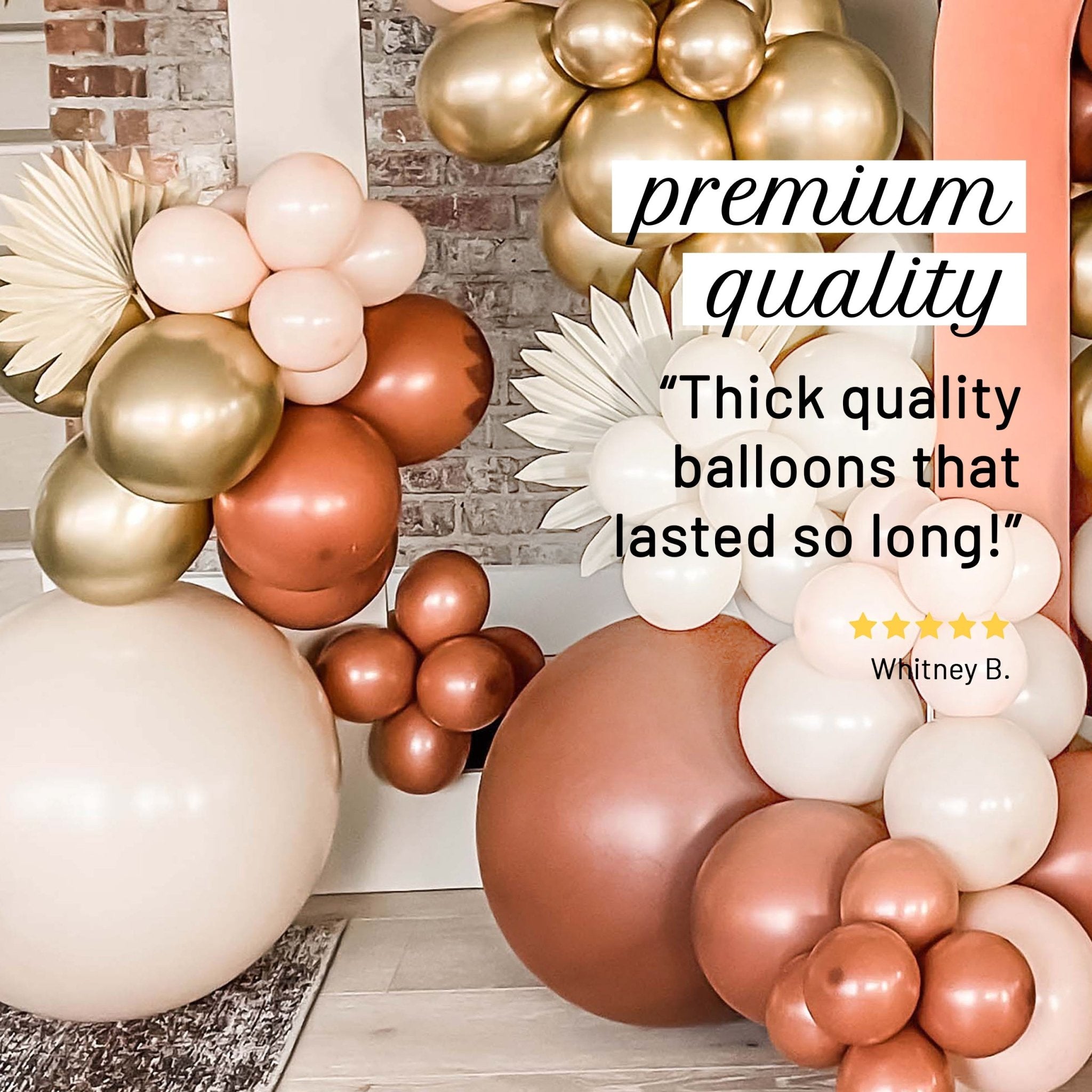 Terracotta Boho Balloon Garland – Fall Decor Kit