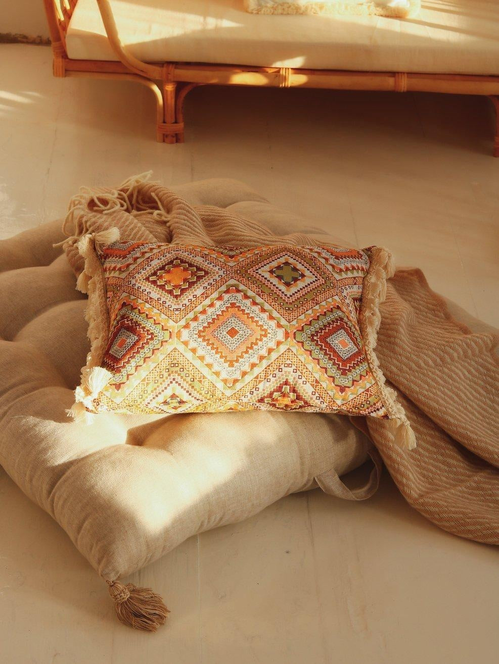 Boho Tribe - Pillow With Fringe