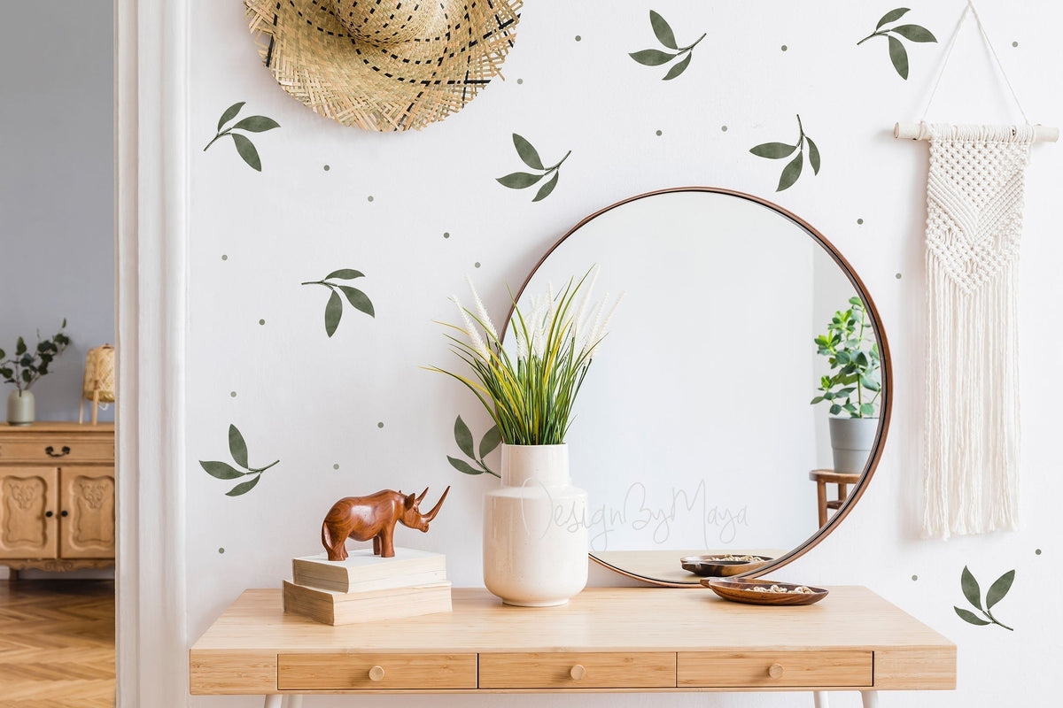 Wild Flowers & Leaves - Fabric Nursery Wall Art Decals