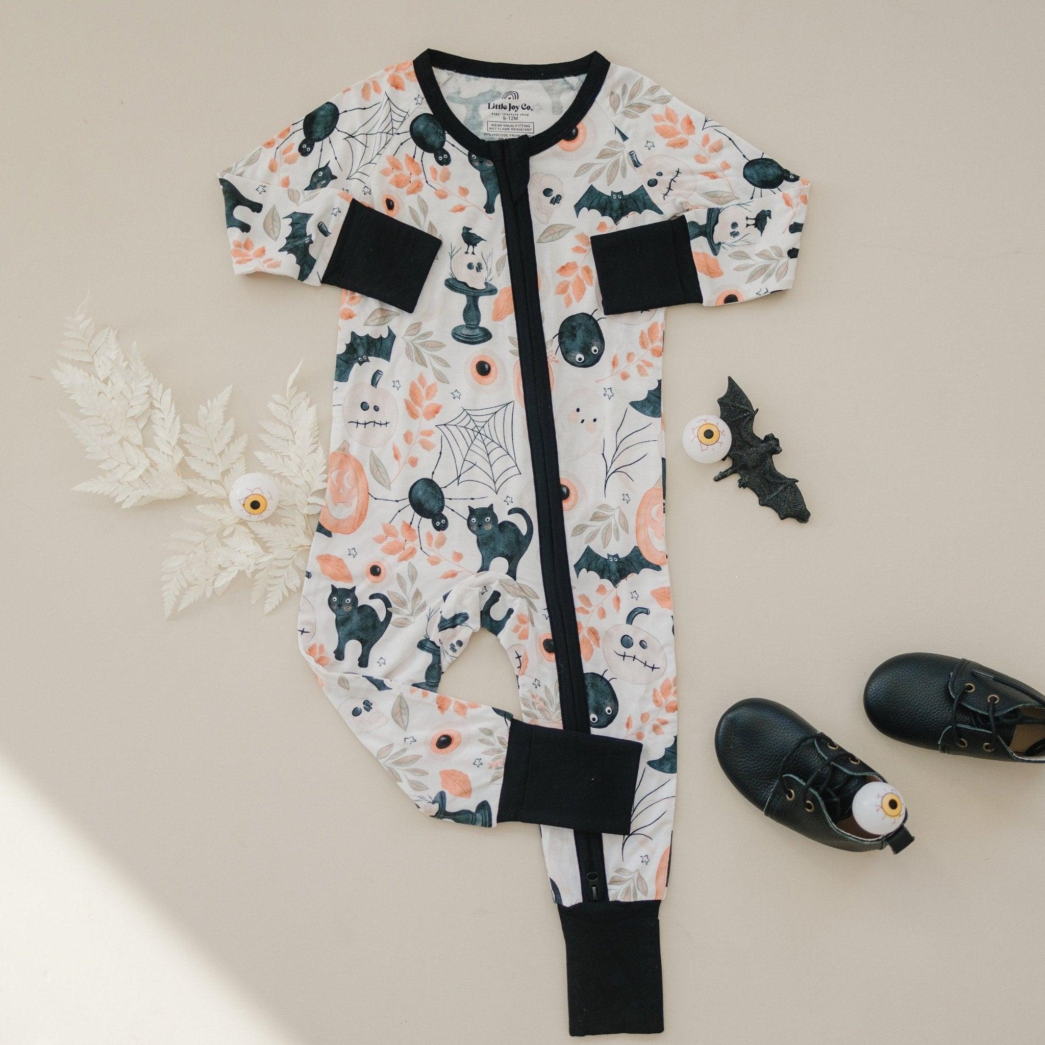 Boo Bash Halloween Bamboo Zippy Romper Pajamas *newborn & 0-3 Months Only