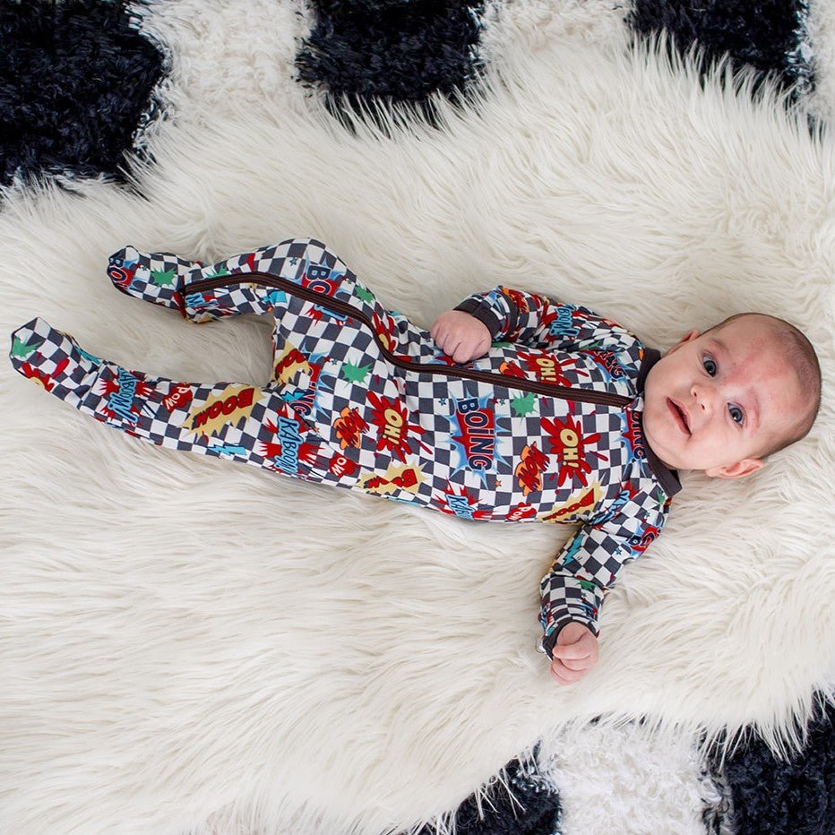 Boomin Checks Footie