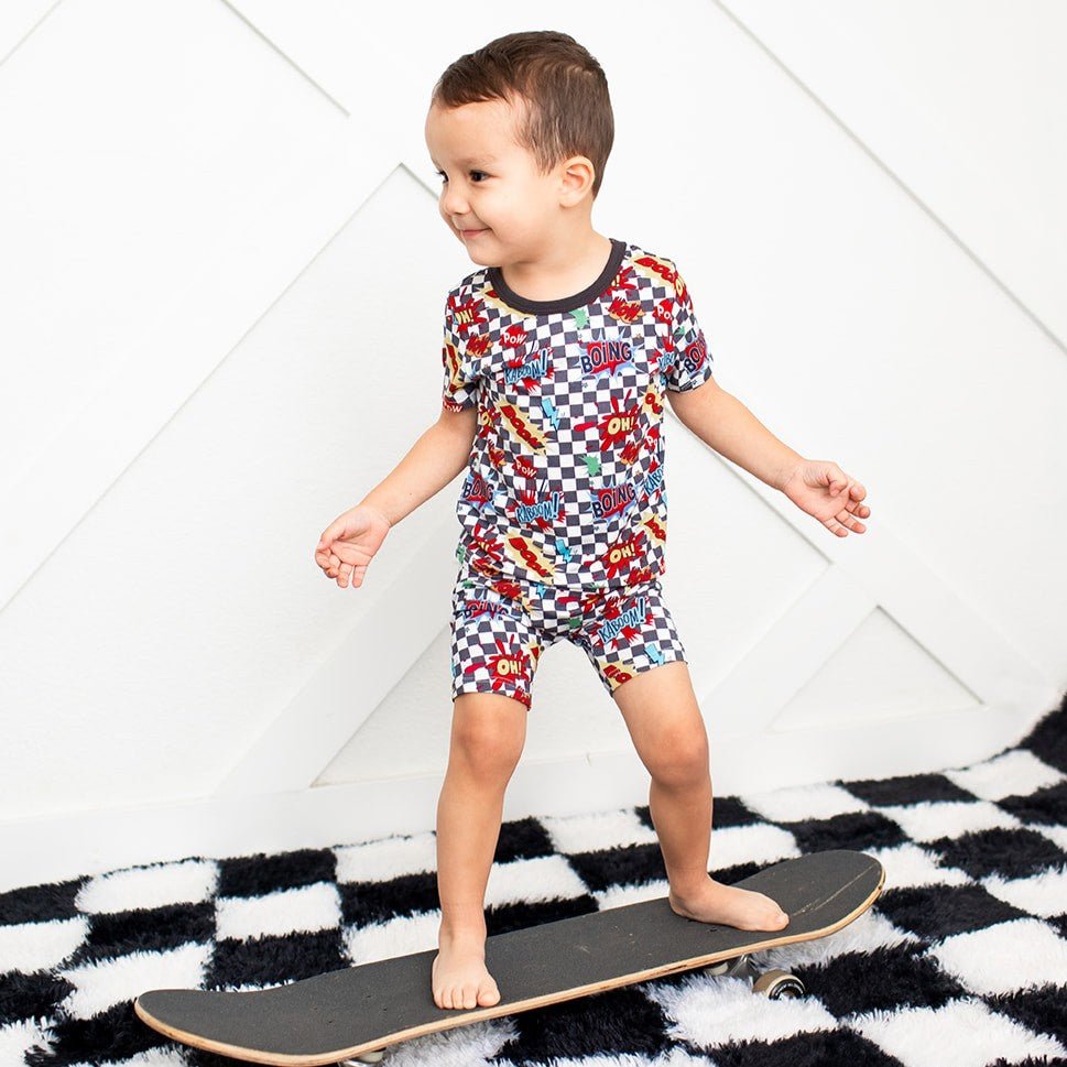 Boomin Checks Shorts Pjs