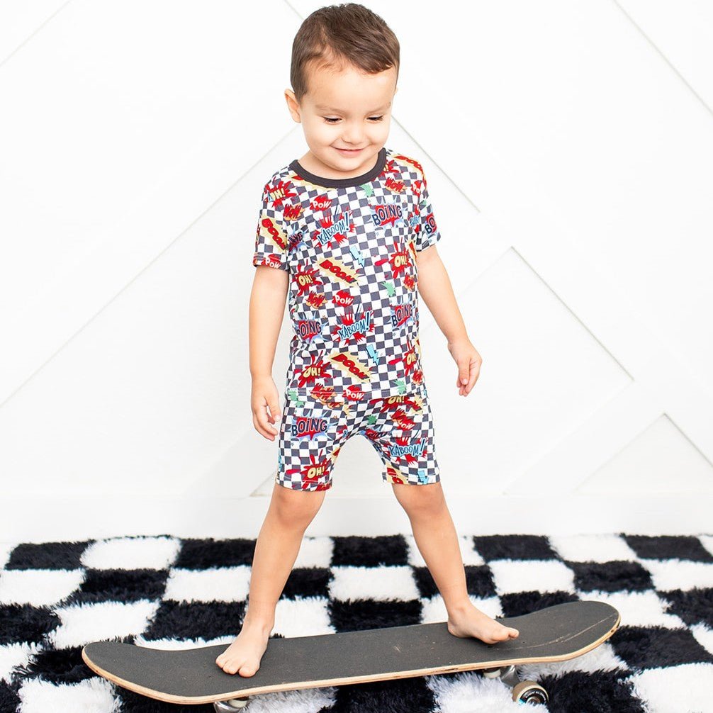 Boomin Checks Shorts Pjs