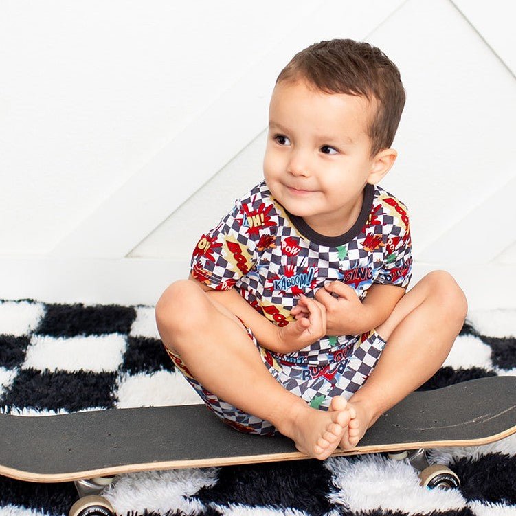 Boomin Checks Shorts Pjs