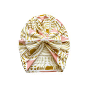 Bow Turban Hat - Vintage Sunshine