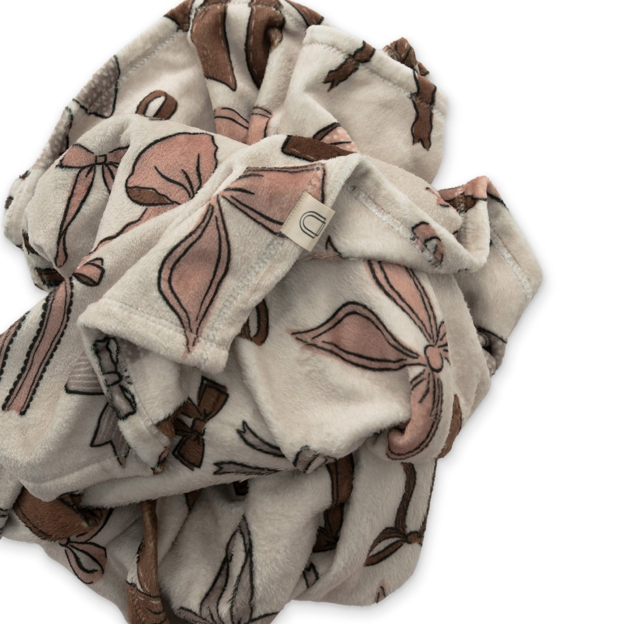 Bows Double Sided Throw Blanket