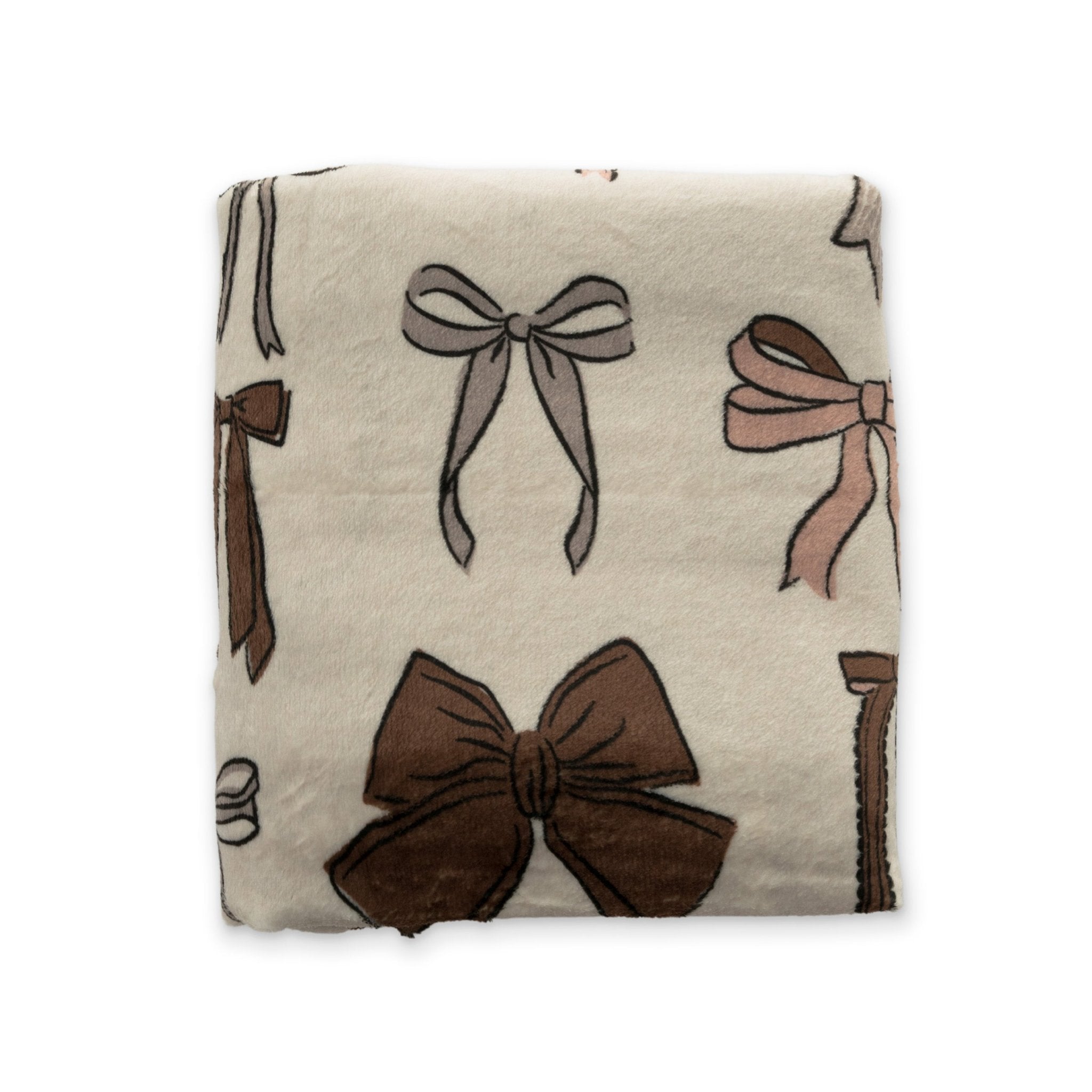 Bows Double Sided Throw Blanket