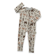 Bows Zipper Romper