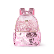 Pink Bow Confetti Backpack