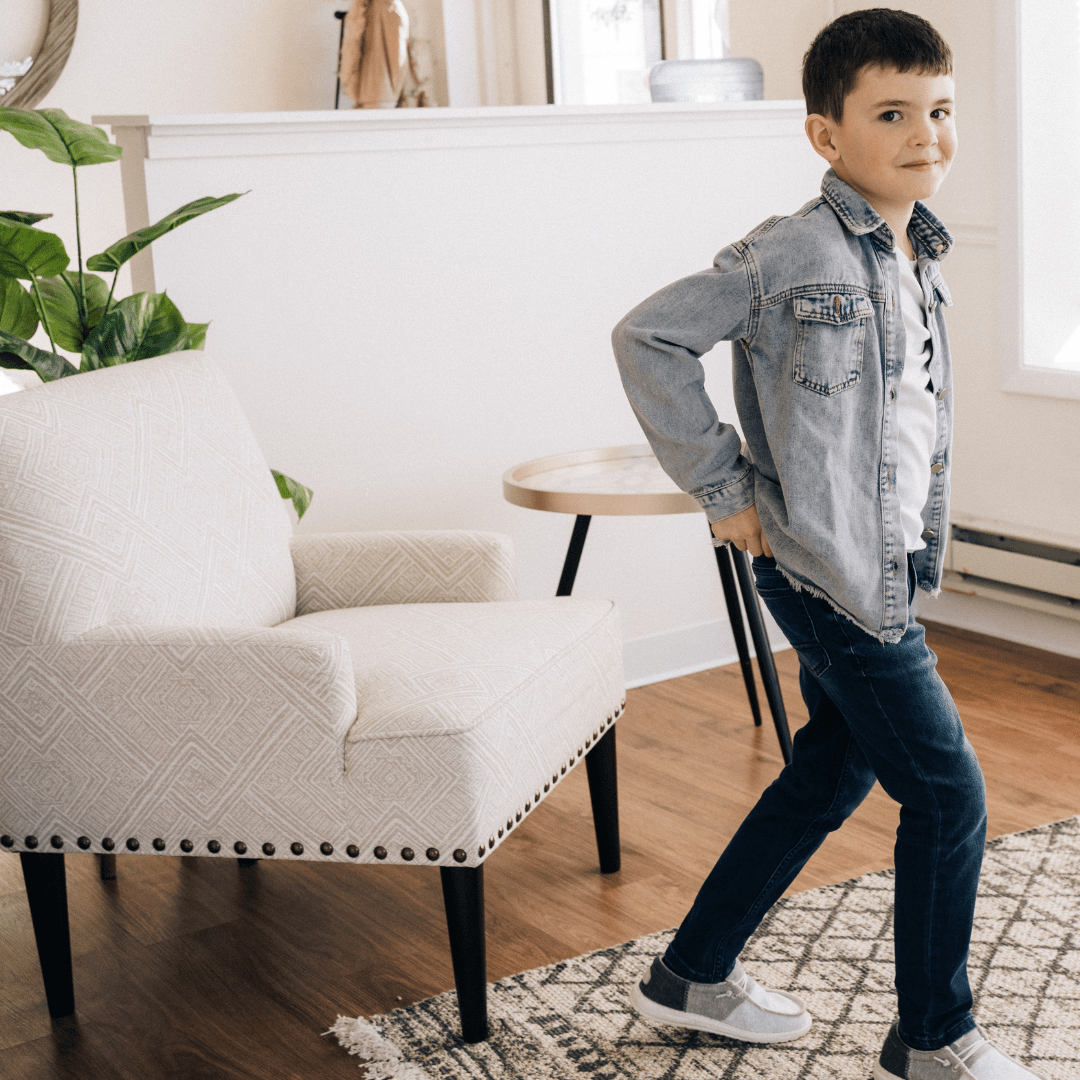 Raw Hem Denim Jean Jacket - Child