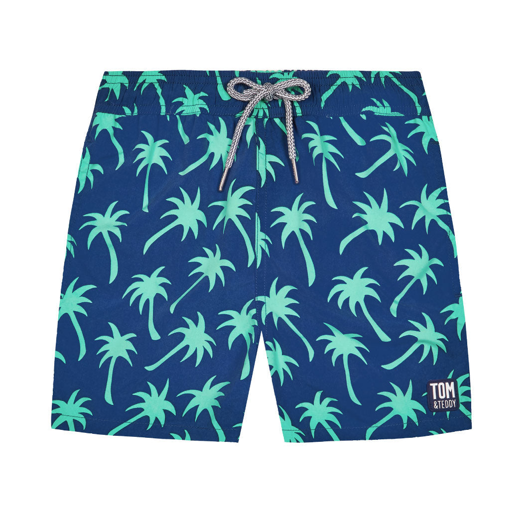 Navy & Spring Green Palms
