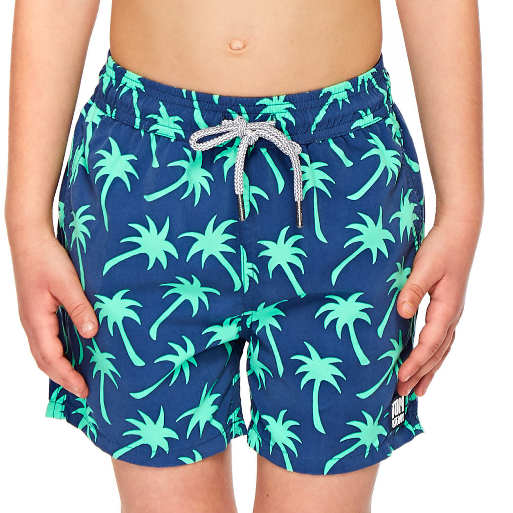 Navy & Spring Green Palms