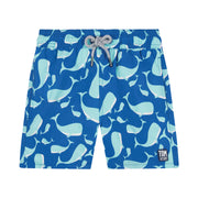 Navy & Aqua Whales
