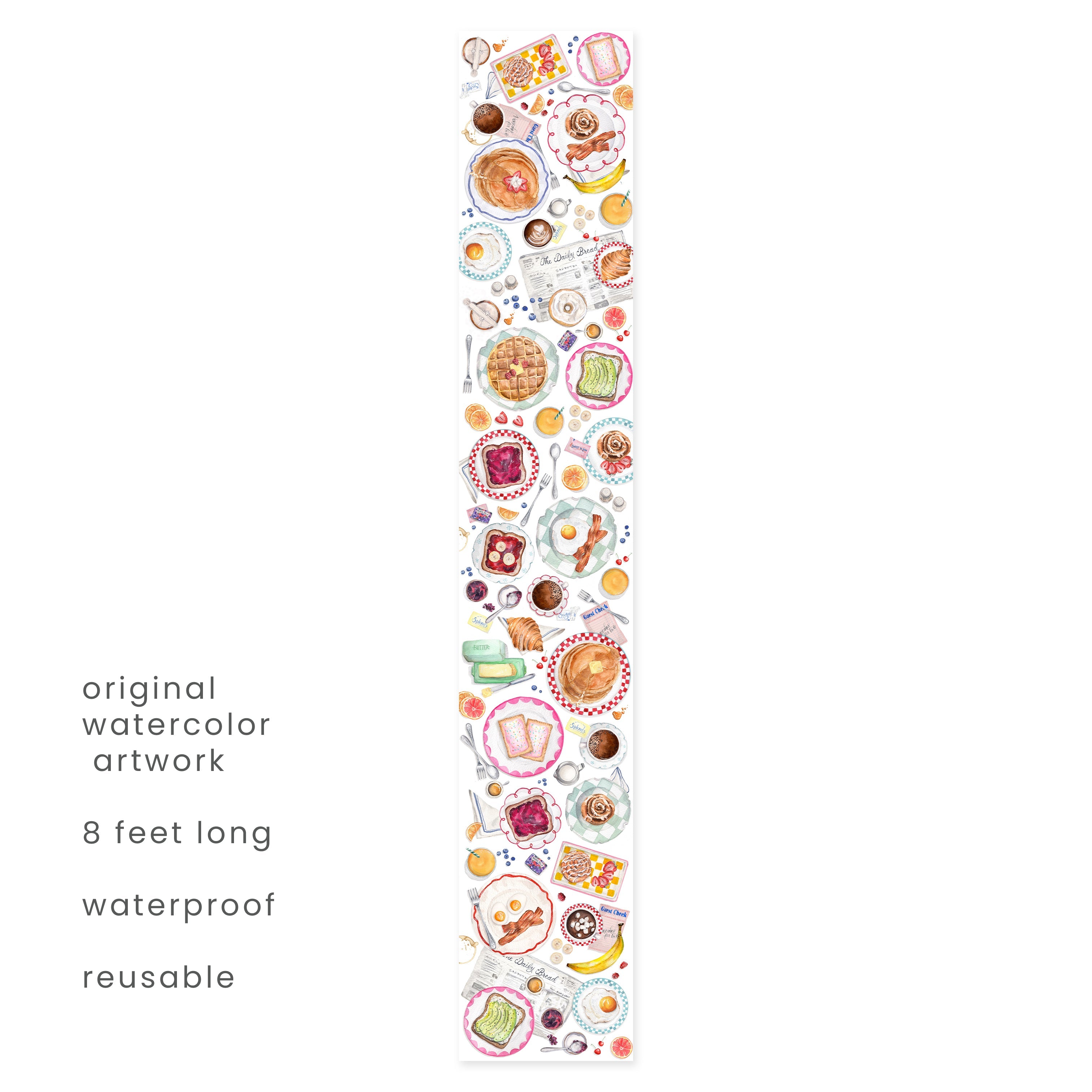 Breakfast At The Diner Table Runner