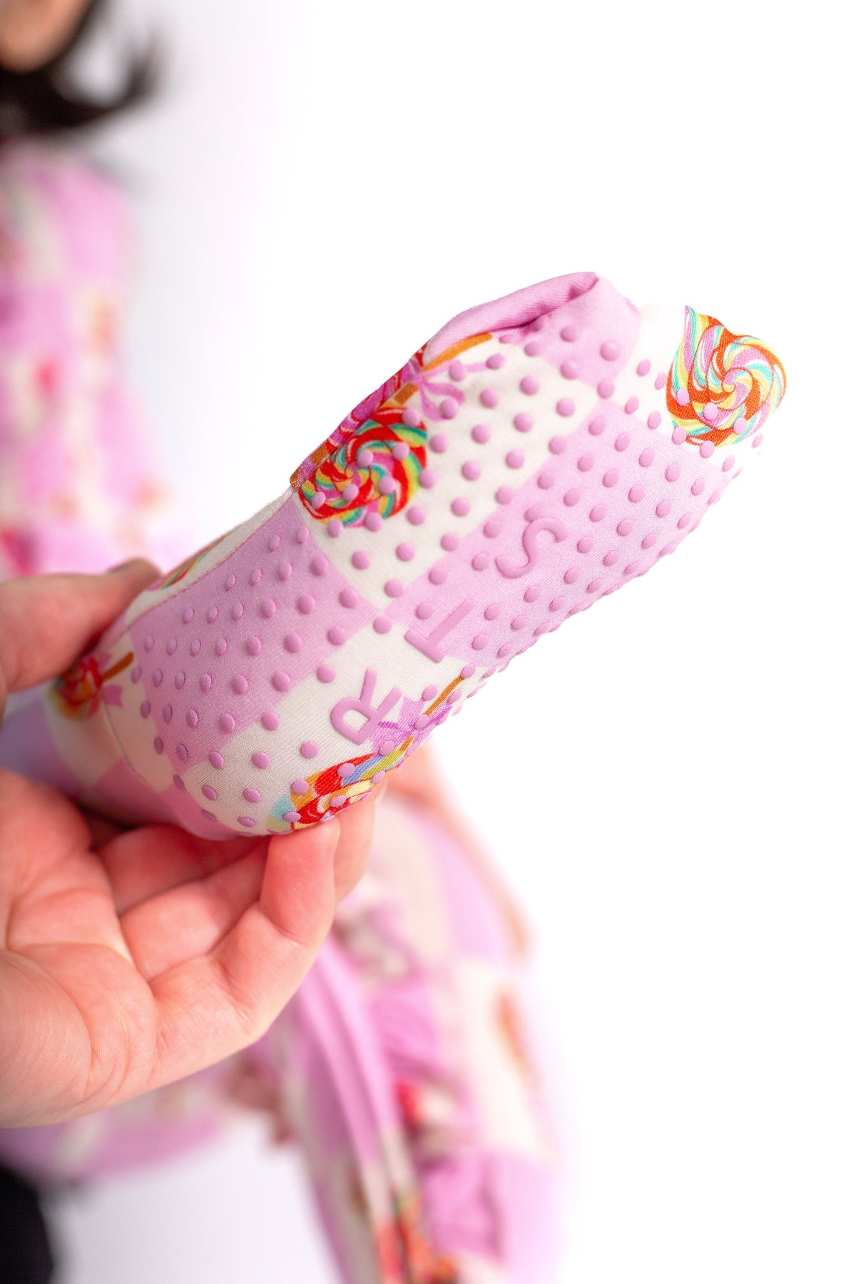 My First Lollipop Bamboo Onesie: Buttery Soft Pink Romper