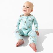 Vintage Airplanes Bamboo Convertible Footie